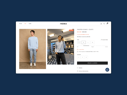 Cómo Frères mejoró su tienda Shopify (y su conversión) usando el Analizador de Talo